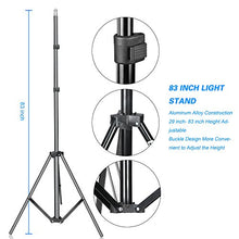 Load image into Gallery viewer, Emart 83 inch/7feet/210cm Photography Photo Studio Light Stand for Video Lighting, Softbox, Umbrella, Ring Light, Camera, Flash
