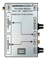 Sescom SES-ON-THE-LEVEL RCA to XLR Audio Level Converter with Level Controls-by-Sescom