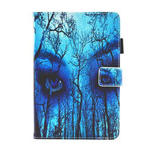 Load image into Gallery viewer, iPad Mini Book Style Case, Premium Hybrid Leather [Anti-Slip] Kickstand Pocket Cover with [Cards Slots][Magnetic Closure] [Auto Wake/Sleep] Protective Shell for Apple iPad Mini 1/2/3/4, Ghost Eyes
