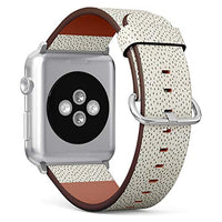 Q-Beans Watchband, Compatible with Big Apple Watch 42mm / 44mm, Replacement Leather Band Bracelet Strap Wristband Accessory // Spotted On Pattern