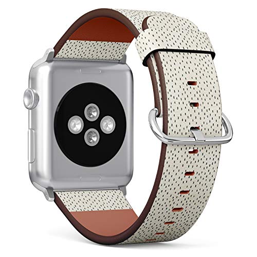 Q-Beans Watchband, Compatible with Big Apple Watch 42mm / 44mm, Replacement Leather Band Bracelet Strap Wristband Accessory // Spotted On Pattern