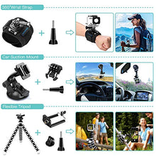 Load image into Gallery viewer, SmilePowo 48-in-1 Accessories Kit for GoPro Hero 10 9 8 Max 7 6 5 4 3 3+ 2 1 Black GoPro 2018 Session Fusion Silver White Insta360 DJI AKASO APEMAN YI Campark XIAOMI Action Camera (Carrying Case)
