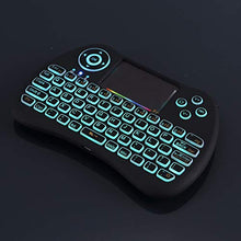Load image into Gallery viewer, Mitid Wireless Mini Keyboard RGB Backlit 2.4G Remote with Mouse Touchpad Combos for Computer, Google Android TV Box, IPTV, HTPC, KODI, Raspberry Pi

