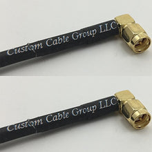 Load image into Gallery viewer, 12 inch RG188 SMA MALE ANGLE to SMA MALE ANGLE Pigtail Jumper RF coaxial cable 50ohm Quick USA Shipping
