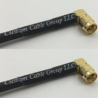 12 inch RG188 SMA MALE ANGLE to SMA MALE ANGLE Pigtail Jumper RF coaxial cable 50ohm Quick USA Shipping