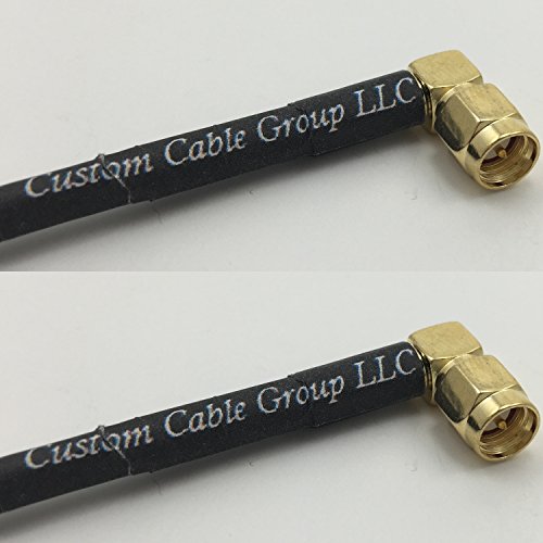 12 inch RG188 SMA MALE ANGLE to SMA MALE ANGLE Pigtail Jumper RF coaxial cable 50ohm Quick USA Shipping