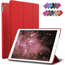 Load image into Gallery viewer, ROARTZ iPad Air 2 Case, Red Slim Fit Smart Rubber Coated Folio Case Hard Shell Cover Light-Weight Auto Wake/Sleep for Apple iPad Air 2nd Generation A1566/A1567 Retina Display
