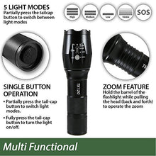 Load image into Gallery viewer, Eco Gear Fx Led Tactical Flashlight   Tk120 Bright High Lumens With 5 Light Modes, Water Resistant, Z
