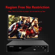 Load image into Gallery viewer, LP-099A Multi All Region Code Zone Free PAL/NTSC HD DVD Player CD Player with Remote &amp; USB - Compact Design

