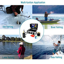 Load image into Gallery viewer, SYANSPAN Fish Finder Portable Underwater Fishing Video Camera 7&quot; LCD Monitor,IP68 HD Camera,24 Adjustable LED Night Version for Ice/Lake Fishing
