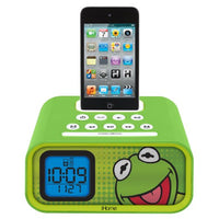 Kermit the Frog Dual Alarm Clock and 30-Pin iPod Speaker Dock (DK-H22)