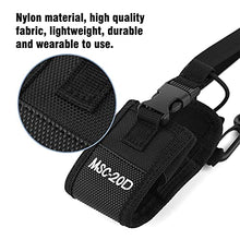 Load image into Gallery viewer, Zerone Portable Walkie Talkie Nylon Belt Case Bag with Adjustable Shoulder Strap Two Way Radio Holder Holster for MSC-20D
