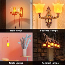 Load image into Gallery viewer, 2Pack LED Flame Effect Light Bulb - 4 Modes with Upside Down Effect - E26 Base Flickering Fire Flame Bulbs for Halloween Home/Hotel/Bar Party Decoration
