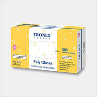 Tronex PE Disposable Gloves, Powder-Free, Food Safe, Clear, X-Small (2000)