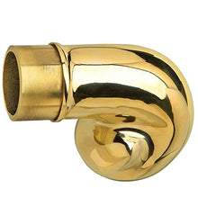 Load image into Gallery viewer, SOLID BRASS SCROLL FINIAL - 1 1/2 &quot;
