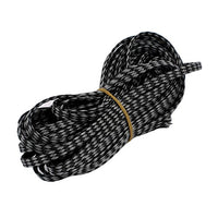 Aexit 4mm PET Tube Fittings Cable Wire Wrap Expandable Braided Sleeving Black Gray Microbore Tubing Connectors 10M Length