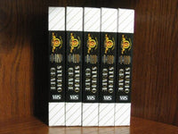 Set of Five High Grade Video Cassettes (VHS) MGM Studio Grade T-120