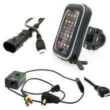 Load image into Gallery viewer, Motorcycle Mobile Phone Mount Kit Hella/Straight Micro Usb (Sku 12854)
