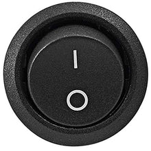 Load image into Gallery viewer, Tresco Lighting L-RDSW-2M-BL-1 12V DC Round On/Off Switch, Black
