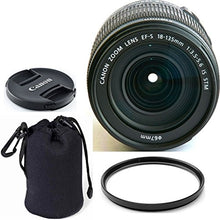 Load image into Gallery viewer, Canon EF-S 18-135mm f/3.5-5.6 is STM (Bulk White Box Packaging) ZeeTech Premium Lens Bundle + High Definition U.V. Filter + Deluxe Pouch for Canon Digital SLR Cameras
