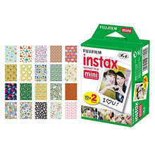 Load image into Gallery viewer, Fujifilm instax Mini Instant Film (20 Exposures) + 20 Sticker Frames for Fuji Instax Prints Animal Package
