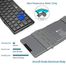 Load image into Gallery viewer, I Clever Bluetooth Keyboard, Bk08 Folding Keyboard With Sensitive Touchpad (Sync Up To 3 Devices), Po
