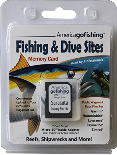 America Go Fishing - Fishing and Dive Sites Memory Card - Sarasota County Florida