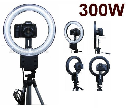 Camera 300W Macro, Portrait Ring Light for Nikon D90, DX, D90, D40, D60, D80, D70, D40x, D50, D70s, D300s, D700, D300, DX, D200, D100, D3000, D5000, D3s, D3x, D3, D1, D2x