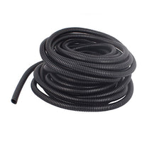 Aexit 11M Long Cord Management 13mm Diameter Plastic Corrugated Tube Electric Cable Raceways Conduit Pipe