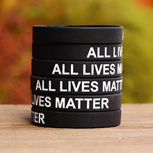 Load image into Gallery viewer, SayitBands 1 All Lives Matter Silicone Wristband
