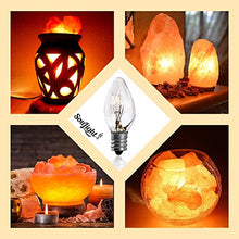 Load image into Gallery viewer, Salt Rock Lamp Bulb 15 Watt Replacement Bulbs for Himalayan Salt Lamps &amp; Baskets, Chandeliers, Candle &amp; Wax Warmers, Night Lights. Incandescent E12 Socket w/ Candelabra Base, C7, Clear
