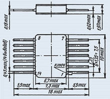 Load image into Gallery viewer, S.U.R. &amp; R Tools IC/Microchip K175UV2B analoge CA3005 USSR 1 pcs
