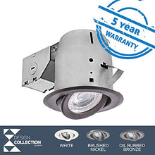 Load image into Gallery viewer, Nadair PR378L-SWORB LED Recessed Light Swivel Spotlight Dimmable Downlight-PR378L-SWORB C Rated-3000K Warm White PAR20 630 Lumens Bulb (50 Watts Equivalent) Included, 4 inch, OIL RUBBED BRONZE
