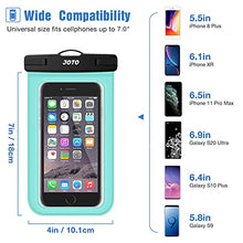 Load image into Gallery viewer, JOTO Universal Waterproof Pouch Cellphone Dry Bag Case for iPhone 13 Pro Max Mini, 12 11 Pro Max Xs Max XR X 8 7 6S Plus SE, Galaxy S20 S20+ S10 Plus S10e /Note 10+ 9, Pixel 4 XL up to 7&quot; -Green

