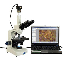 Load image into Gallery viewer, OMAX 40X-2000X LED Darkfield Trinocular Compound Microscope with 30 Degree Siedentopf Viewing Head and Dry Darkfield Condenser and 9.0MP USB Camera

