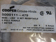 Load image into Gallery viewer, CROUSE HINDS 5000111-479 Receptacle Mini-LINE Trunk Cable 5POLE Female
