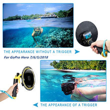 Load image into Gallery viewer, for GoPro Dome Port, GoPro Accessories for Dome GoPro Hero 5 6 7 2018 Black with Trigger Pistol and Floating Grip Housing, for GoPro Camera Underwater Case Underwater Diving Accessories
