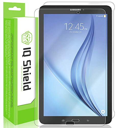 IQ Shield Full Body Skin Compatible with Samsung Galaxy Tab E NOOK 9.6 + LiQuidSkin Clear (Full Coverage) Screen Protector HD and Anti-Bubble Film