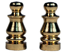 Load image into Gallery viewer, Creative Hobbies ELY505 Solid Brass Finial for Lamp Shades, 1 Inch Tall -Pack of 2
