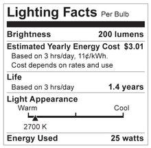 Load image into Gallery viewer, Satco Products S3767 120-Volt 25CA10 Medium Base Frost Light Bulb
