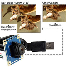 Load image into Gallery viewer, SVPRO 2MP USB Camera Module Fisheye Lens 180 Degree Camera Board Free Driver UVC Web Camera 1080P 30fps, 480P 100fps for Computer Support Android Linux Windows Mac OS
