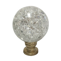 Royal Designs Large Clear Ball with Crackle Texture K9 Crystal 1.75