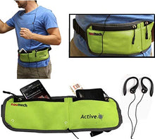 Load image into Gallery viewer, Navitech Green MP3/MP4 Running/Jogging Water Resistant Sports Belt/Waistband Compatible with The Apple 2 GB iPod Shuffle
