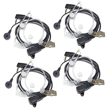 Load image into Gallery viewer, HQRP 4-Pack 2 Pin Acoustic Tube Earpiece Headset Mic for Kenwood TK-3230, TK-3230XLS, TK-3302, TK-3312 UV Meter
