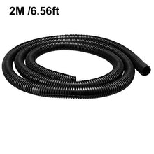 Load image into Gallery viewer, uxcell 2 M 17 x 21.2 mm PE Split Corrugated Conduit Tube for Garden,Office Black

