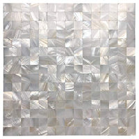 Art3d Mother of Pearl Mosaic Tile for Kitchen Backsplash/Bathroom/Shower Wall, 12