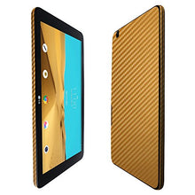 Load image into Gallery viewer, Skinomi Gold Carbon Fiber Full Body Skin Compatible with LG G Pad II 10.1 (Full Coverage) TechSkin with Anti-Bubble Clear Film Screen Protector
