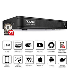 Load image into Gallery viewer, ZOSI 1080p Home Security DVR 8 Channel HD-TVI Hybrid Capability 4-in-1(Analog/AHD/TVI/CVI) Surveillance DVR Reorder, Motion Detection, Email Alarm,2TB Hard Drive Built-in (Renewed)
