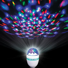 Load image into Gallery viewer, Rhode Island Novelty Rotating Disco Dancing Light 6&quot; Light Bulb, Red Green Blue
