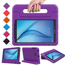 Load image into Gallery viewer, BMOUO Kids Case for Samsung Galaxy Tab E 8.0 inch - EVA ShockProof Case Light Weight Kids Case Super Protection Cover Handle Stand Case for Kids Children for Samsung Galaxy TabE 8-inch Tablet - Purple
